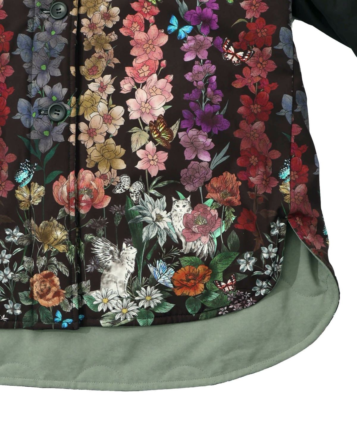 花柄orキルティング リバーシブルブルゾン-22