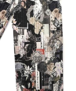 花柄ラベルプリーツパンツ-15