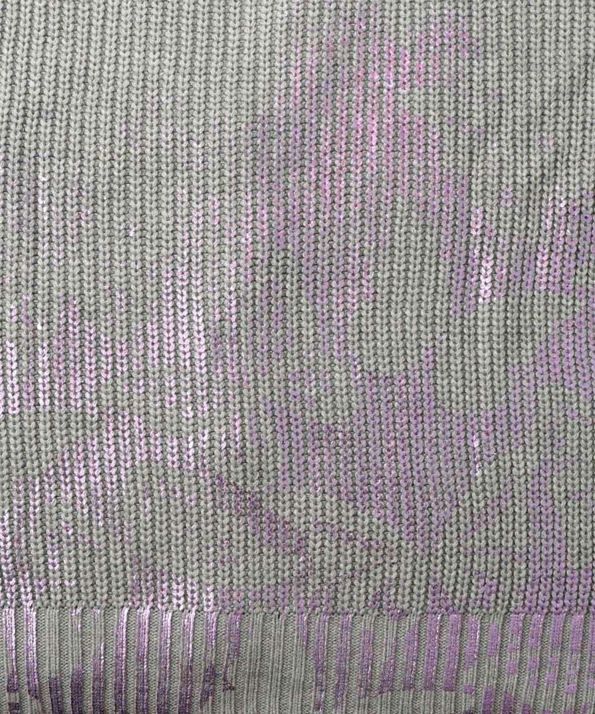 蝶柄箔プリントニットカーディガン-11