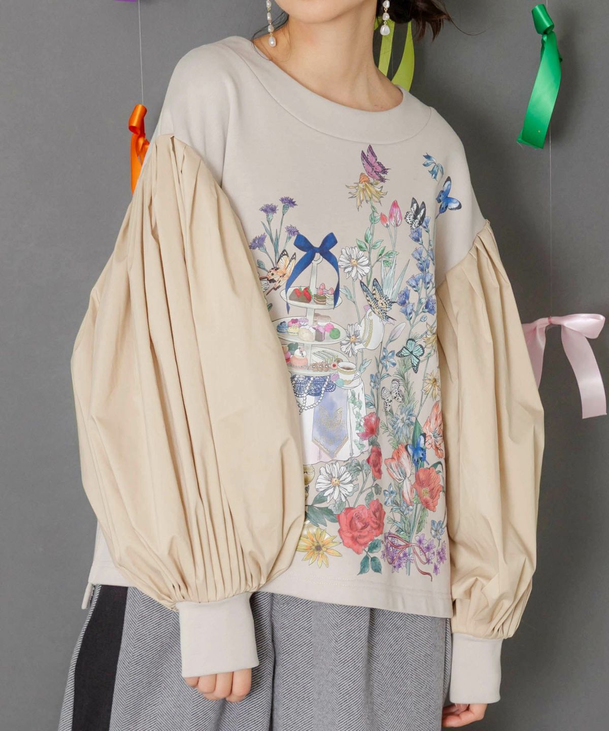 アフタヌーンティーパーティー柄プルオーバー-6