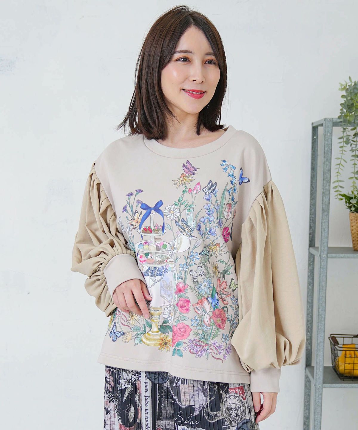 アフタヌーンティーパーティー柄プルオーバー-8