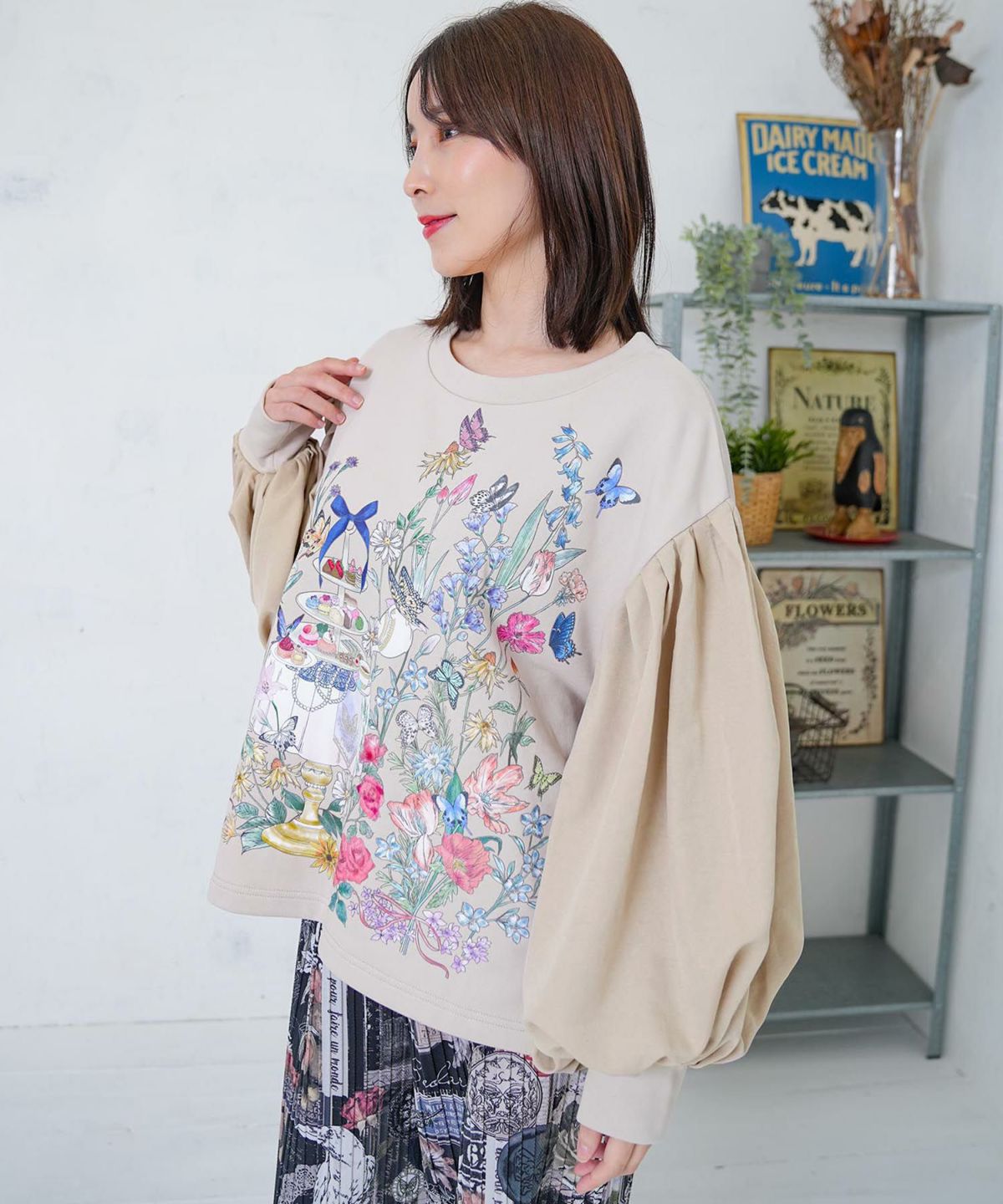 アフタヌーンティーパーティー柄プルオーバー-10