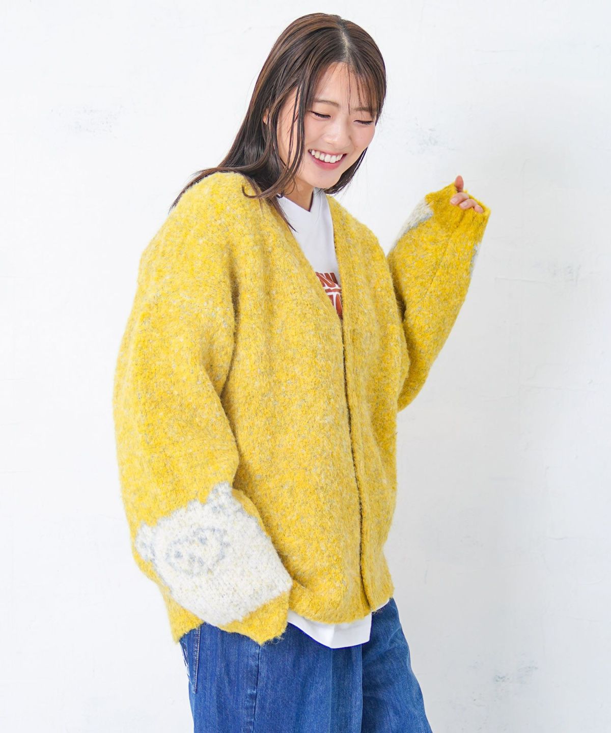 ひつじネコのシャギーニットカーディガン-7