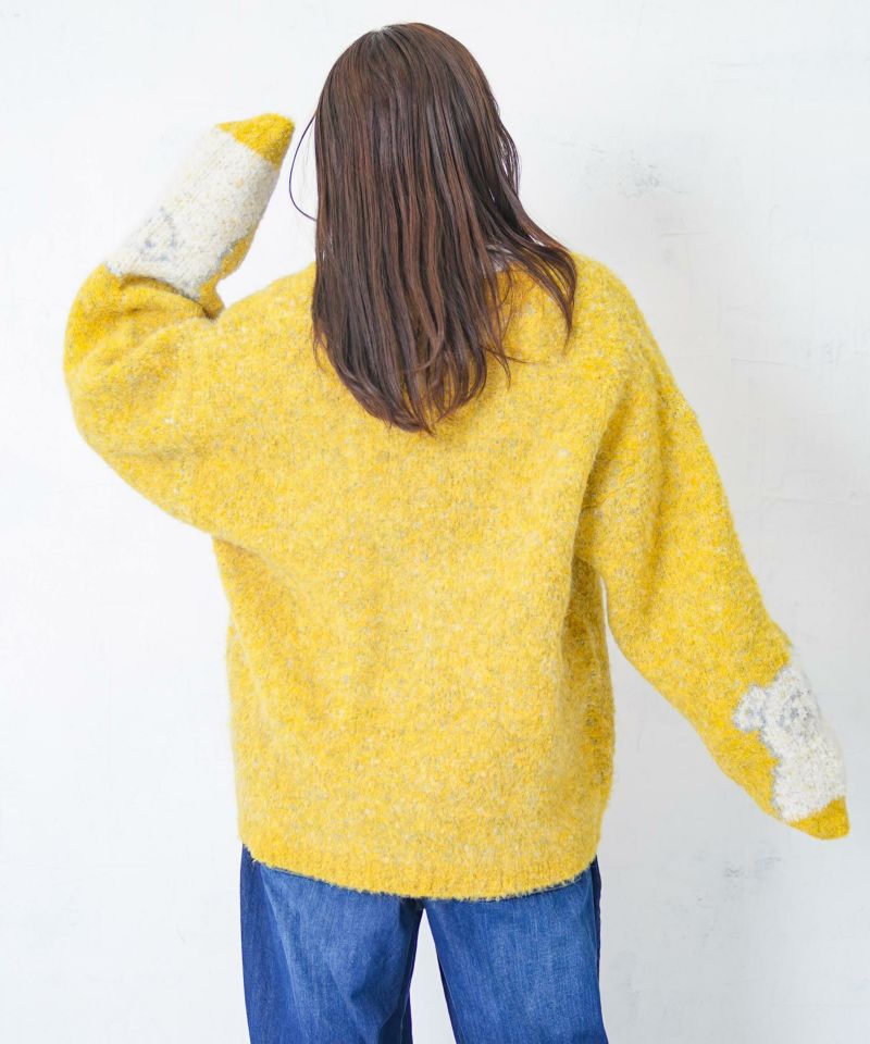ひつじネコのシャギーニットカーディガン-8