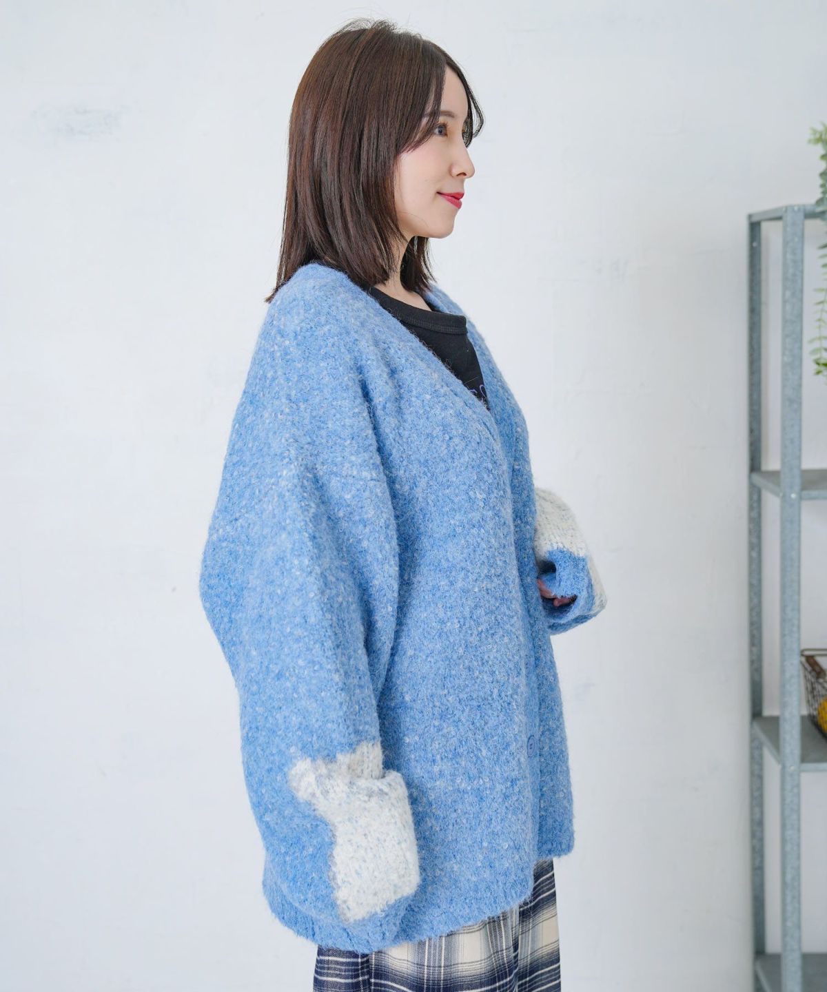 ひつじネコのシャギーニットカーディガン-11