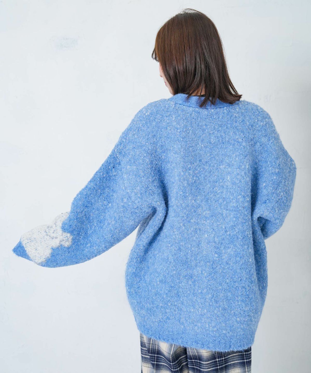 ひつじネコのシャギーニットカーディガン-12