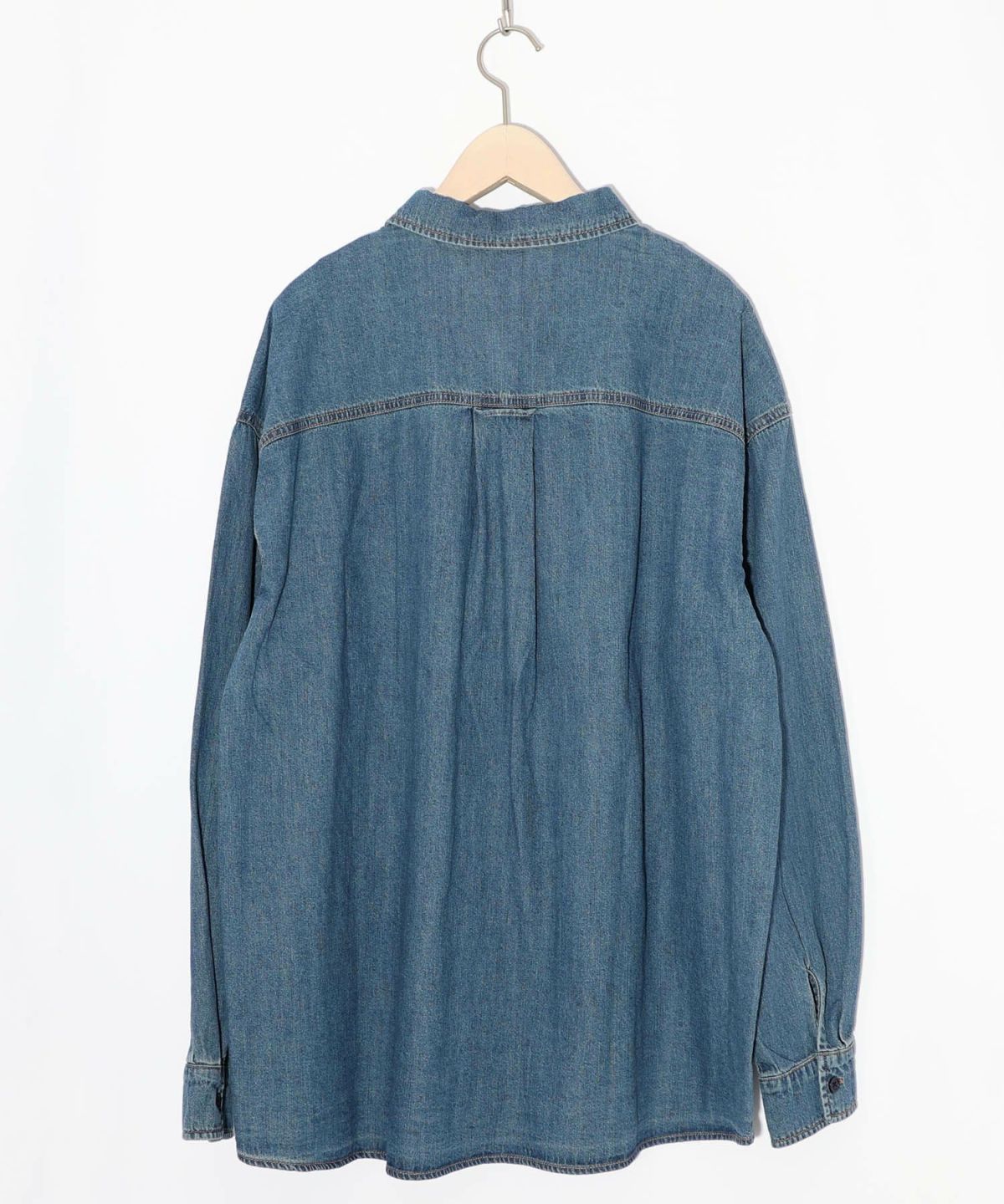 ラビルとネコのスノーメモリー刺繍デニムシャツ-22