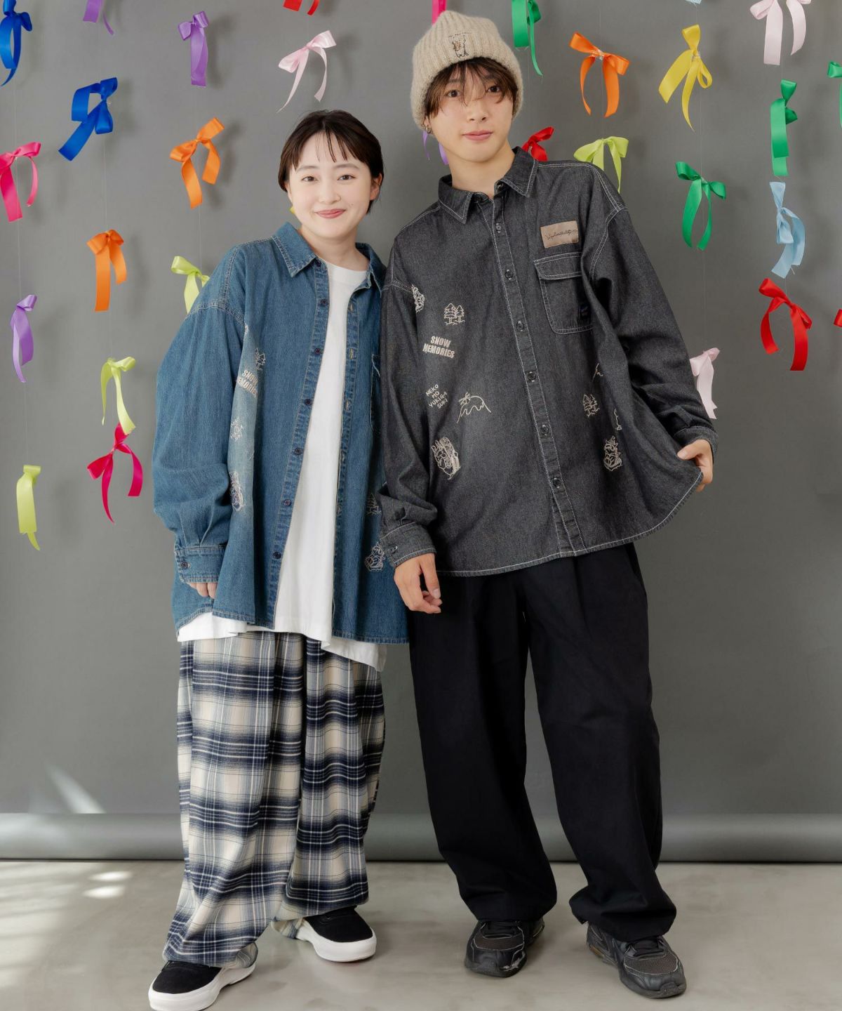 ポッケにパリティキャラクターズ 3素材パンツ-2