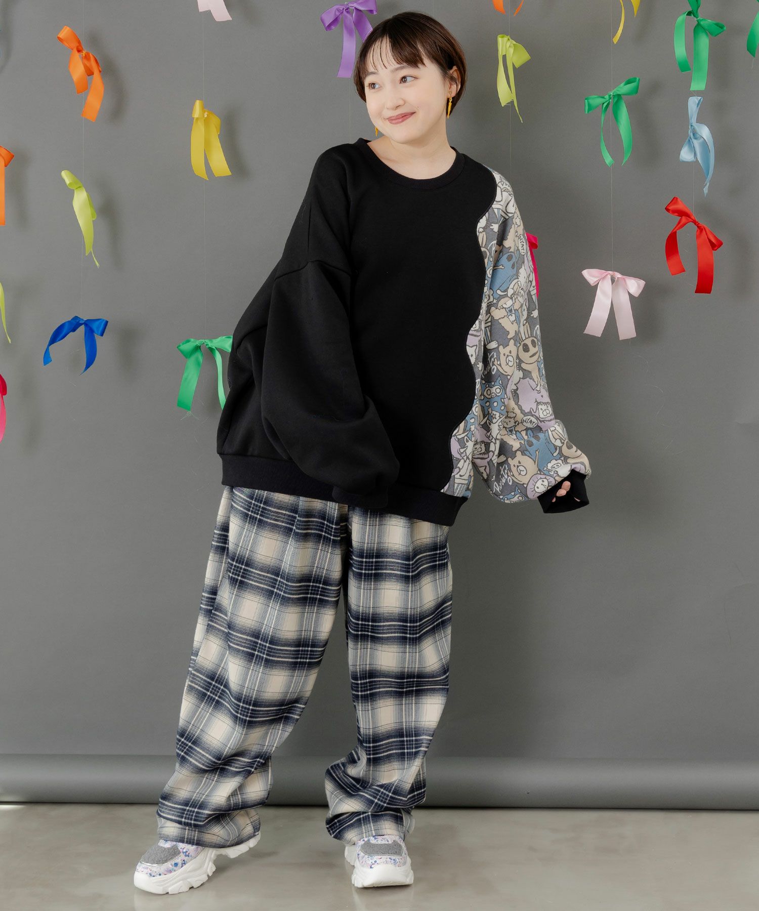 353140：ポッケにパリティキャラクターズ 3素材パンツの通販-ScoLar 