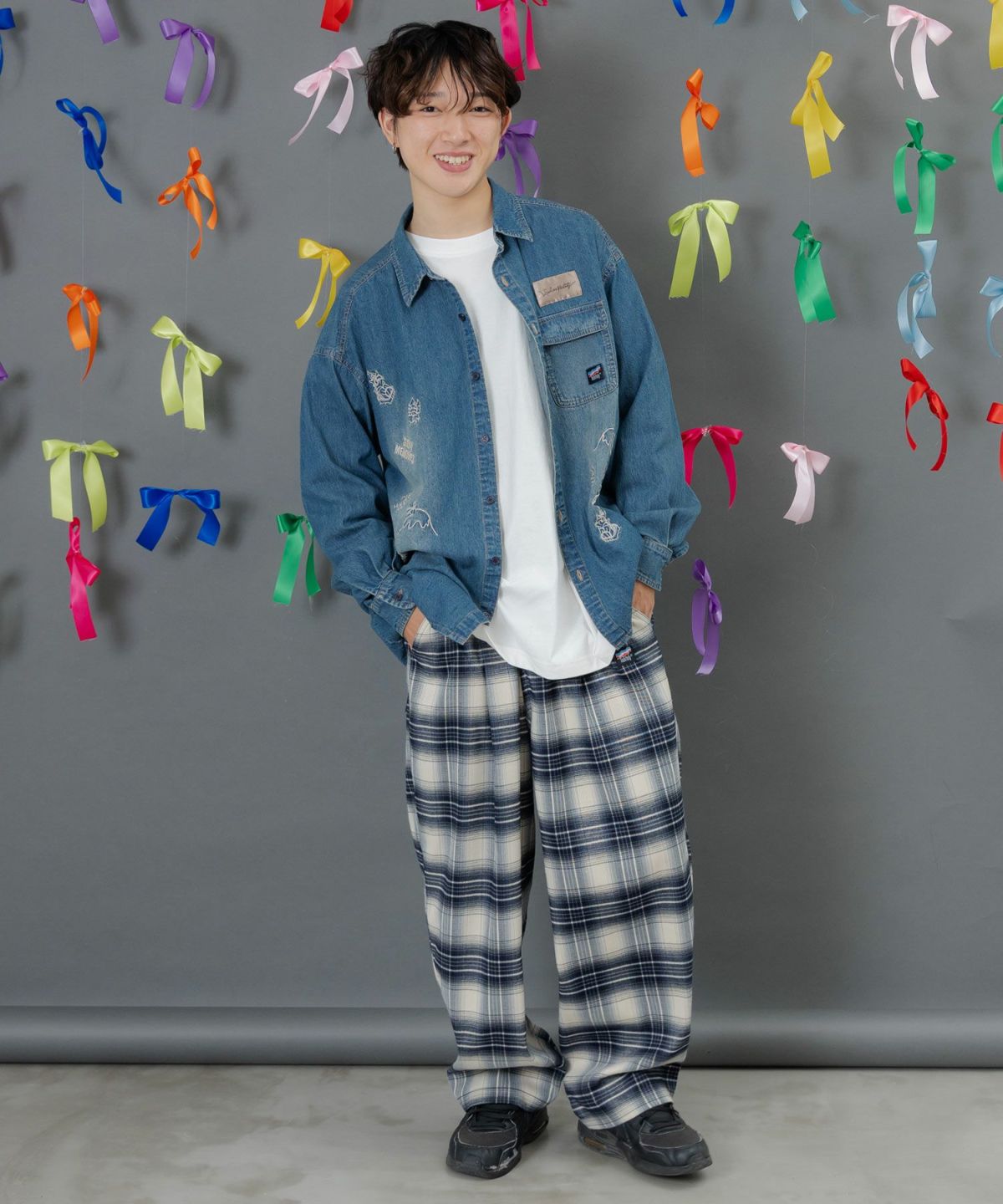 ポッケにパリティキャラクターズ 3素材パンツ-8