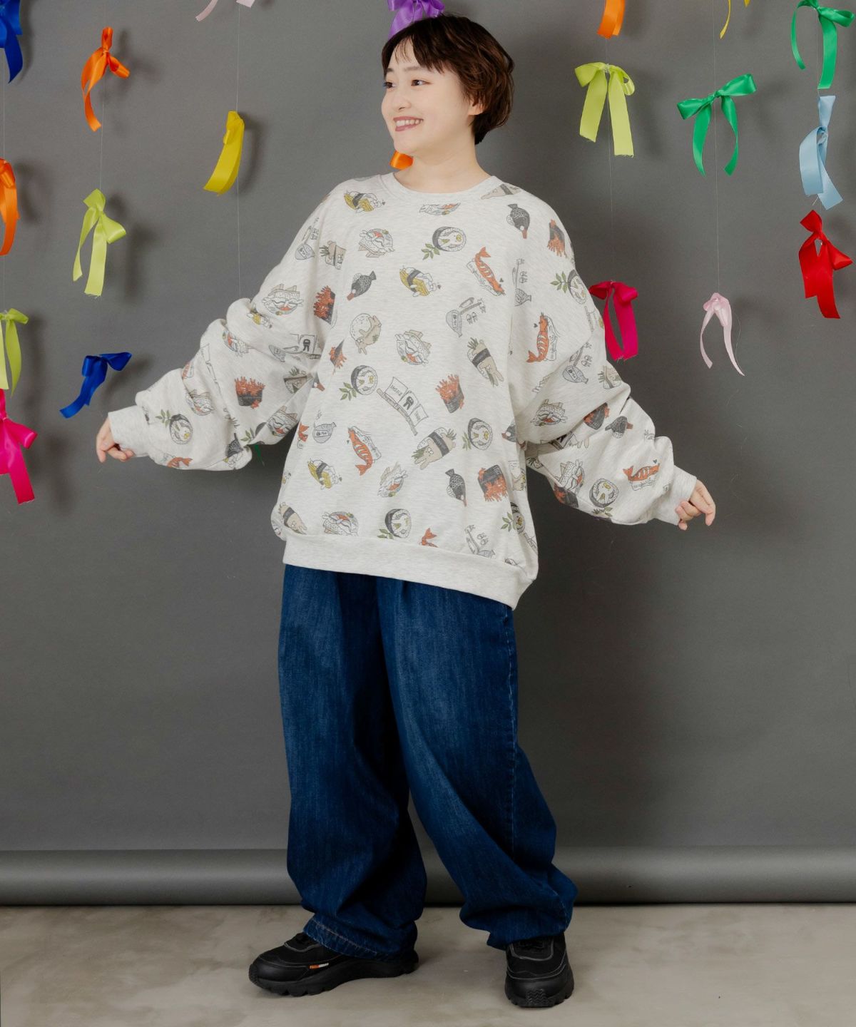 ポッケにパリティキャラクターズ 3素材パンツ-11