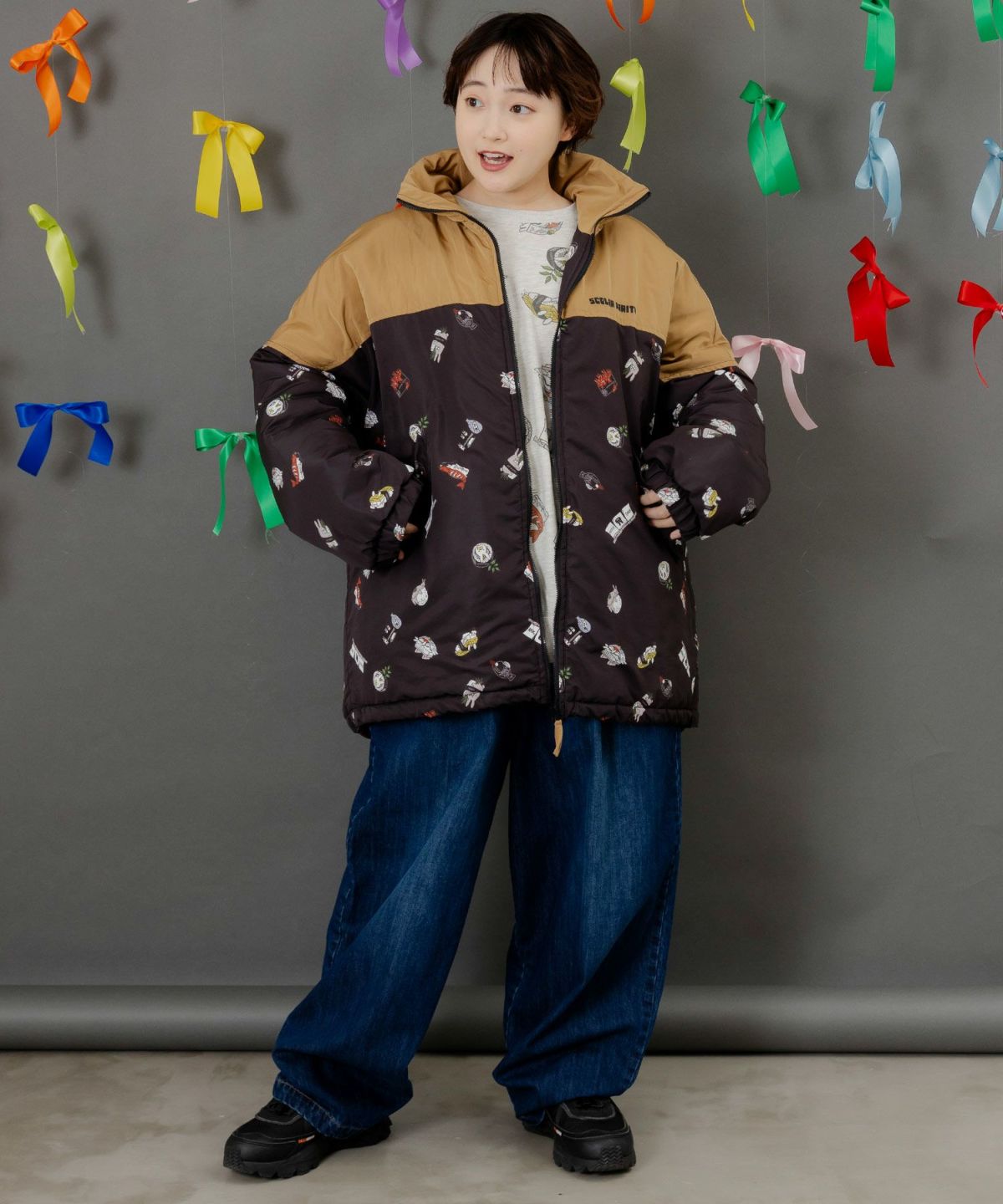 ポッケにパリティキャラクターズ 3素材パンツ-12