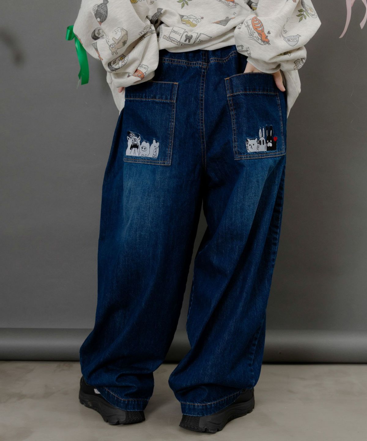 ポッケにパリティキャラクターズ 3素材パンツ-15