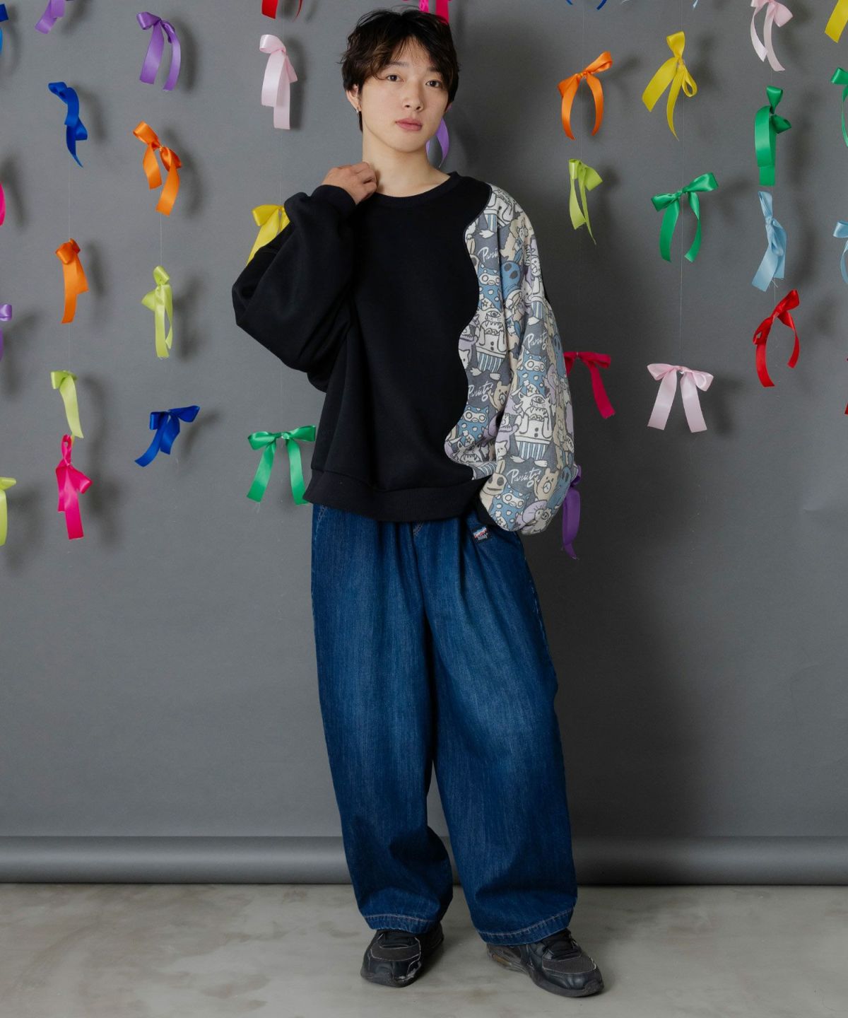 ポッケにパリティキャラクターズ 3素材パンツ-18