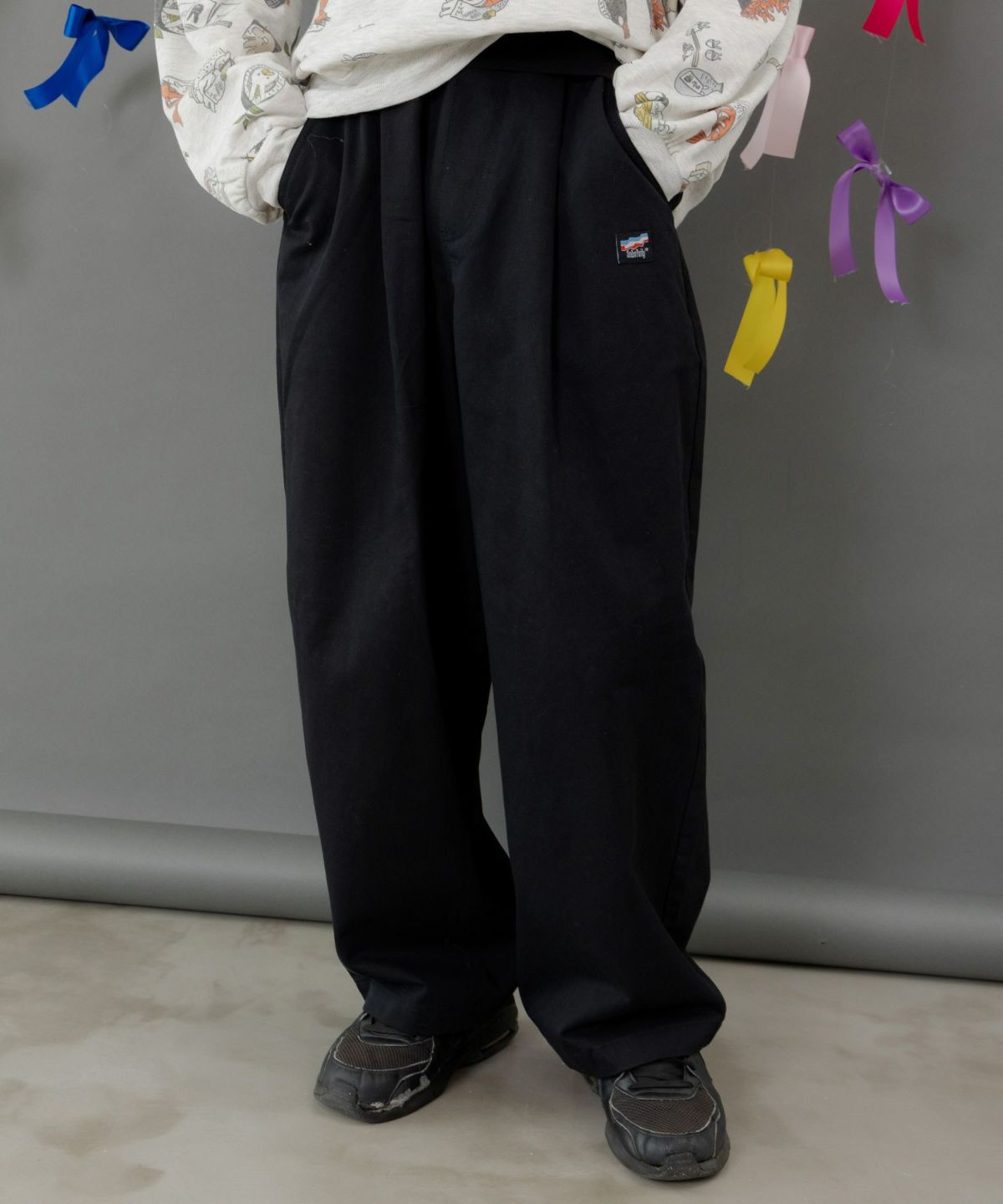 ポッケにパリティキャラクターズ 3素材パンツ-19