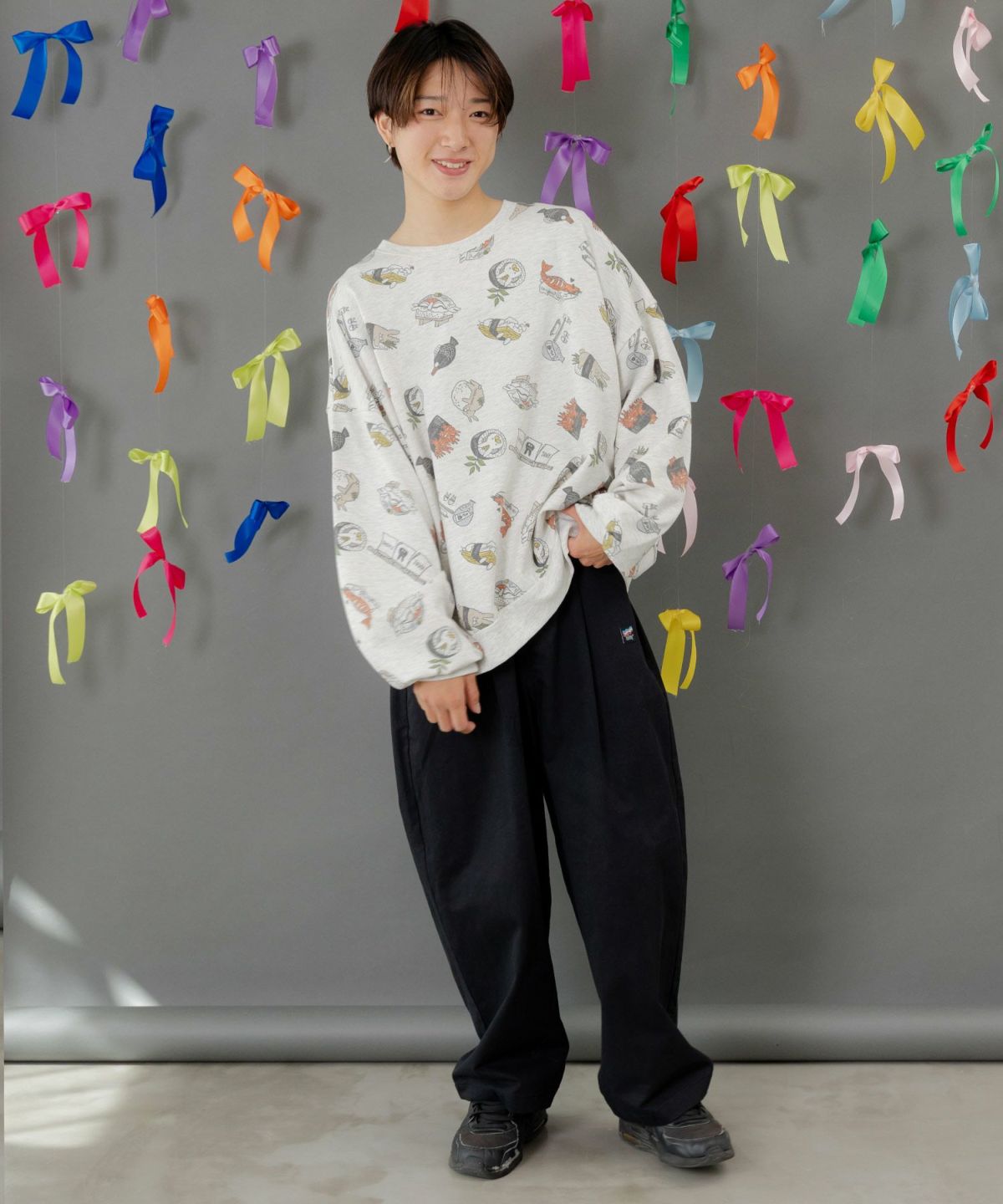 ポッケにパリティキャラクターズ 3素材パンツ-20