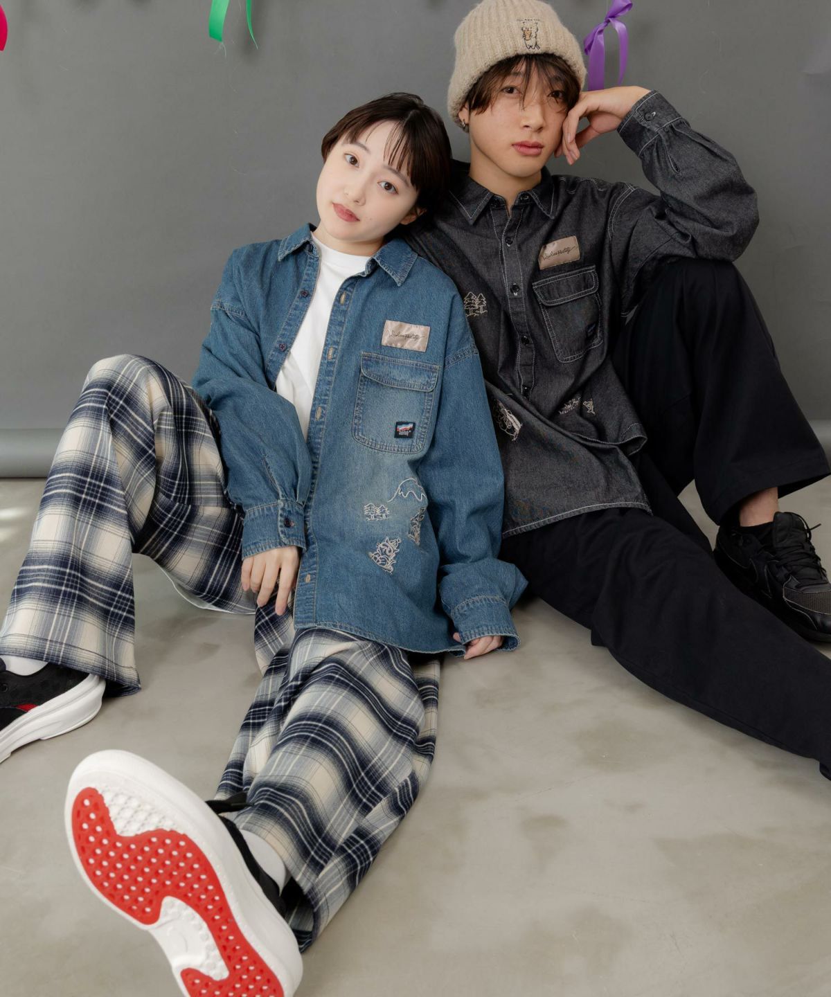 ポッケにパリティキャラクターズ 3素材パンツ-26