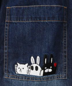 ポッケにパリティキャラクターズ 3素材パンツ-35