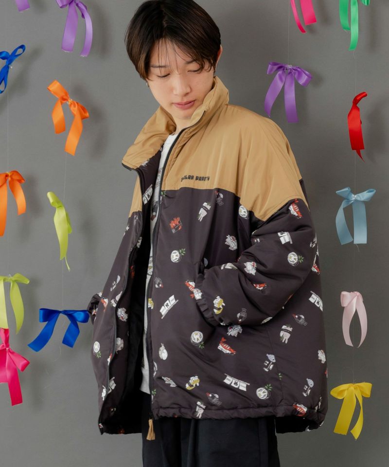 ラビルの寿司づくし 中綿入りブルゾン-4