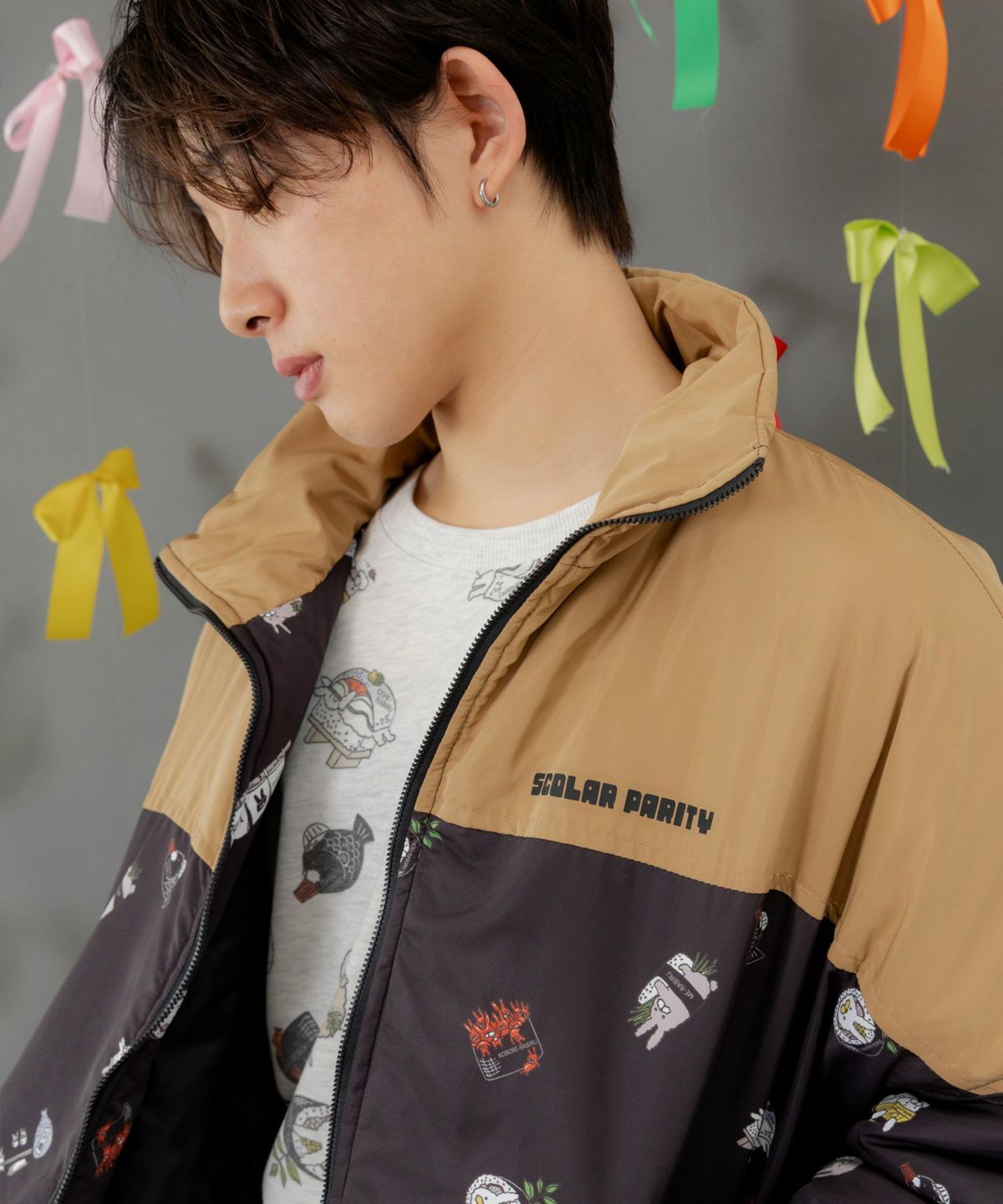 ラビルの寿司づくし 中綿入りブルゾン-6