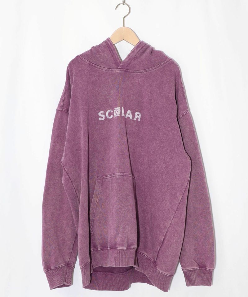 超常現象プリント ケミカル加工裏毛パーカー-7