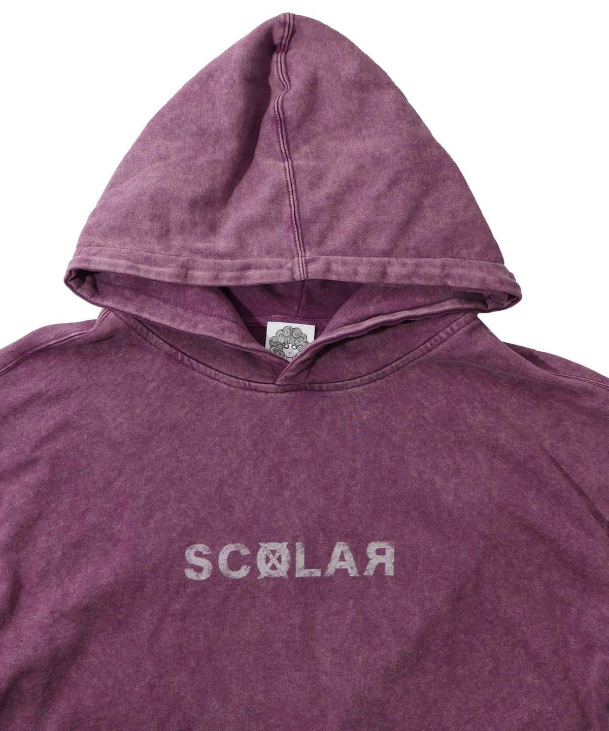 超常現象プリント ケミカル加工裏毛パーカー-10