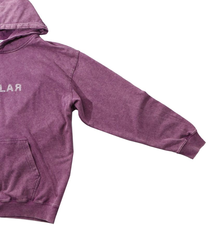 超常現象プリント ケミカル加工裏毛パーカー-11