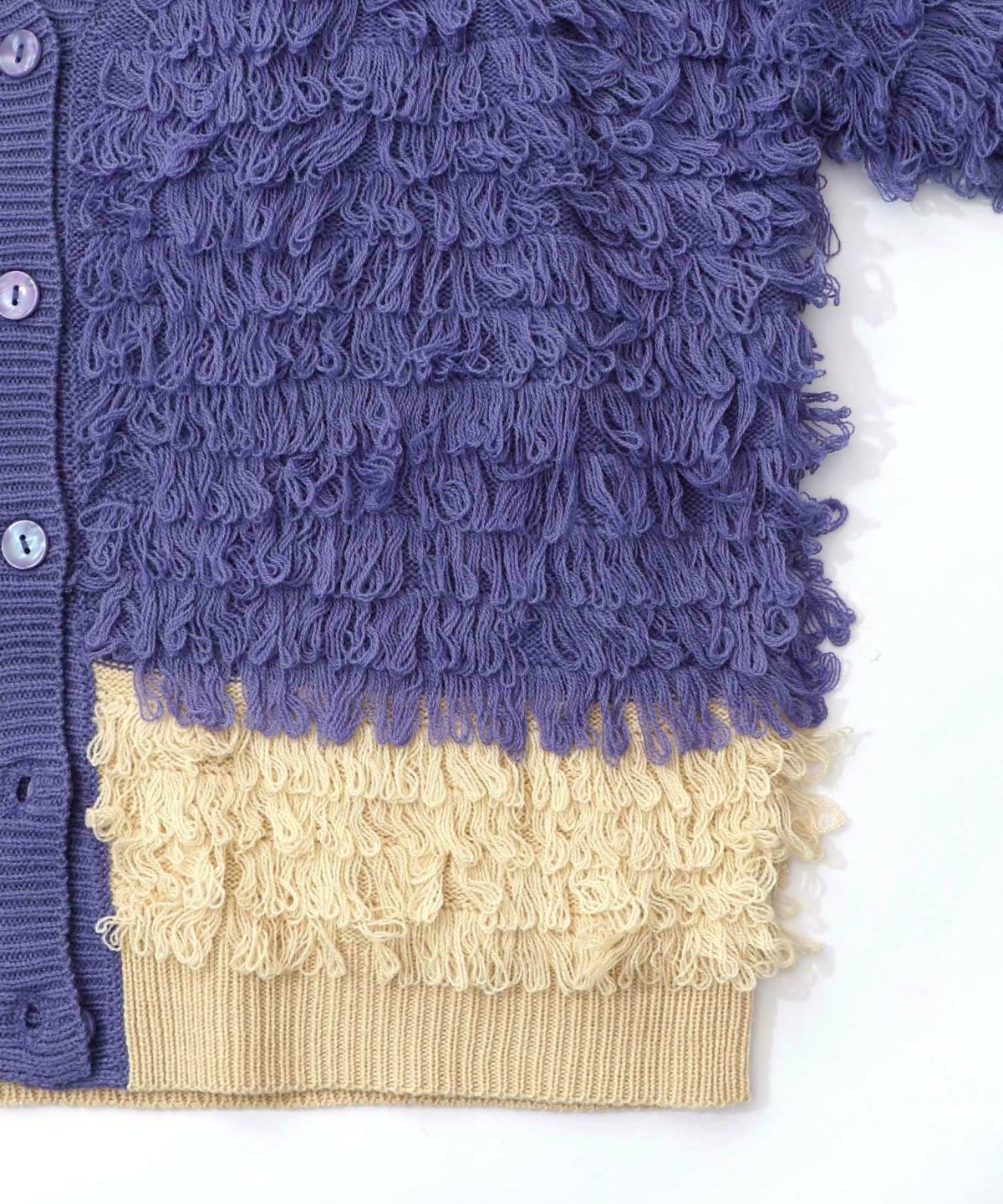 バイカラーフリンジニットカーディガン-21