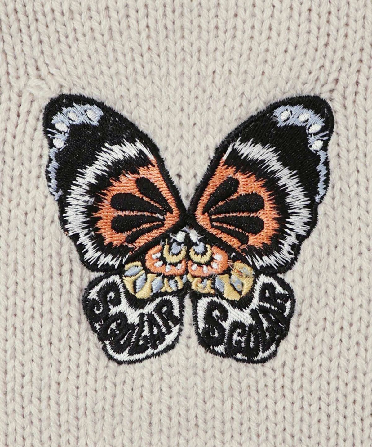蝶刺繍ニットカーディガン-12