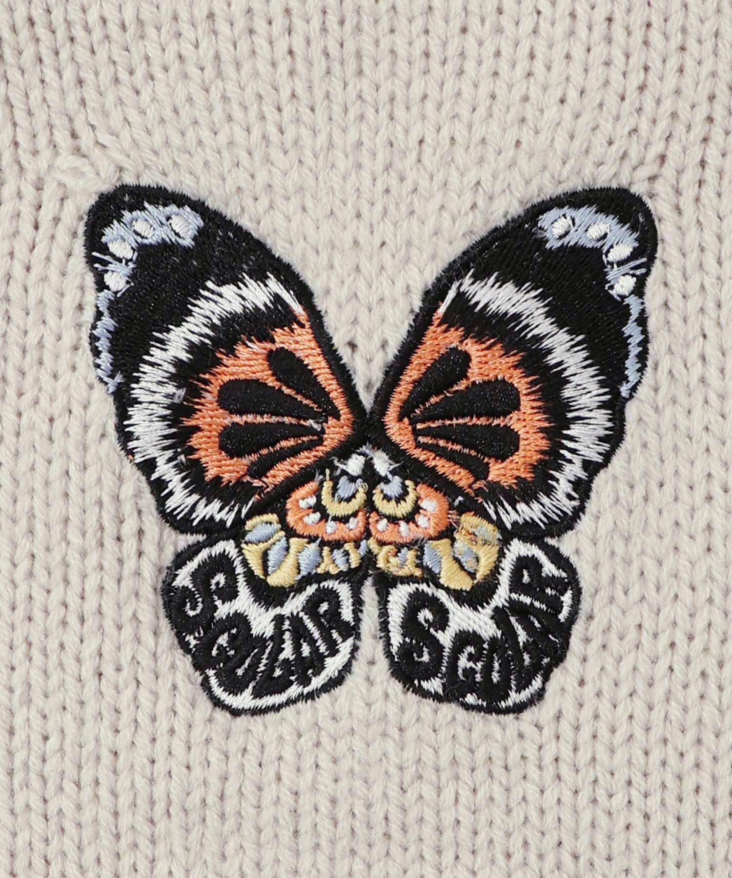 蝶刺繍ニットカーディガン-12