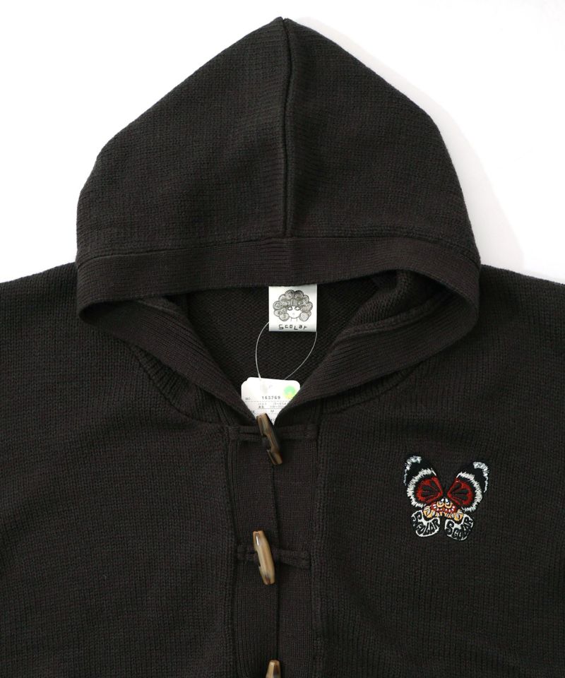 蝶刺繍ニットカーディガン-13