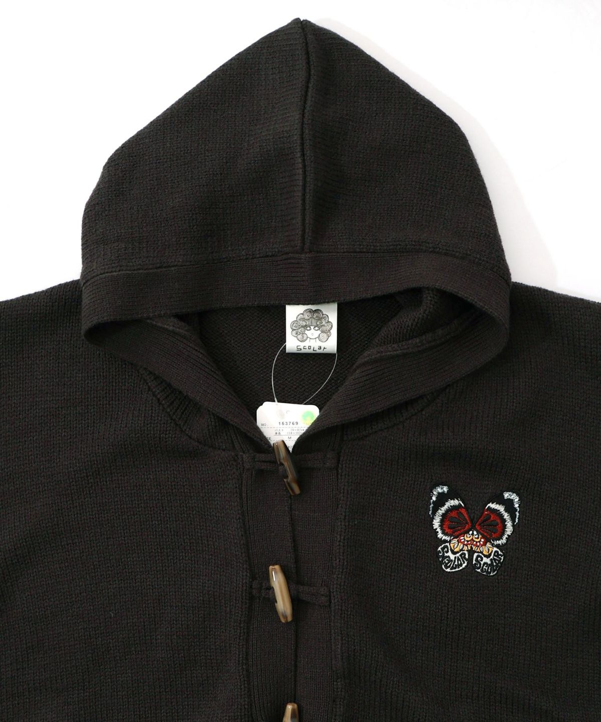 蝶刺繍ニットカーディガン-13