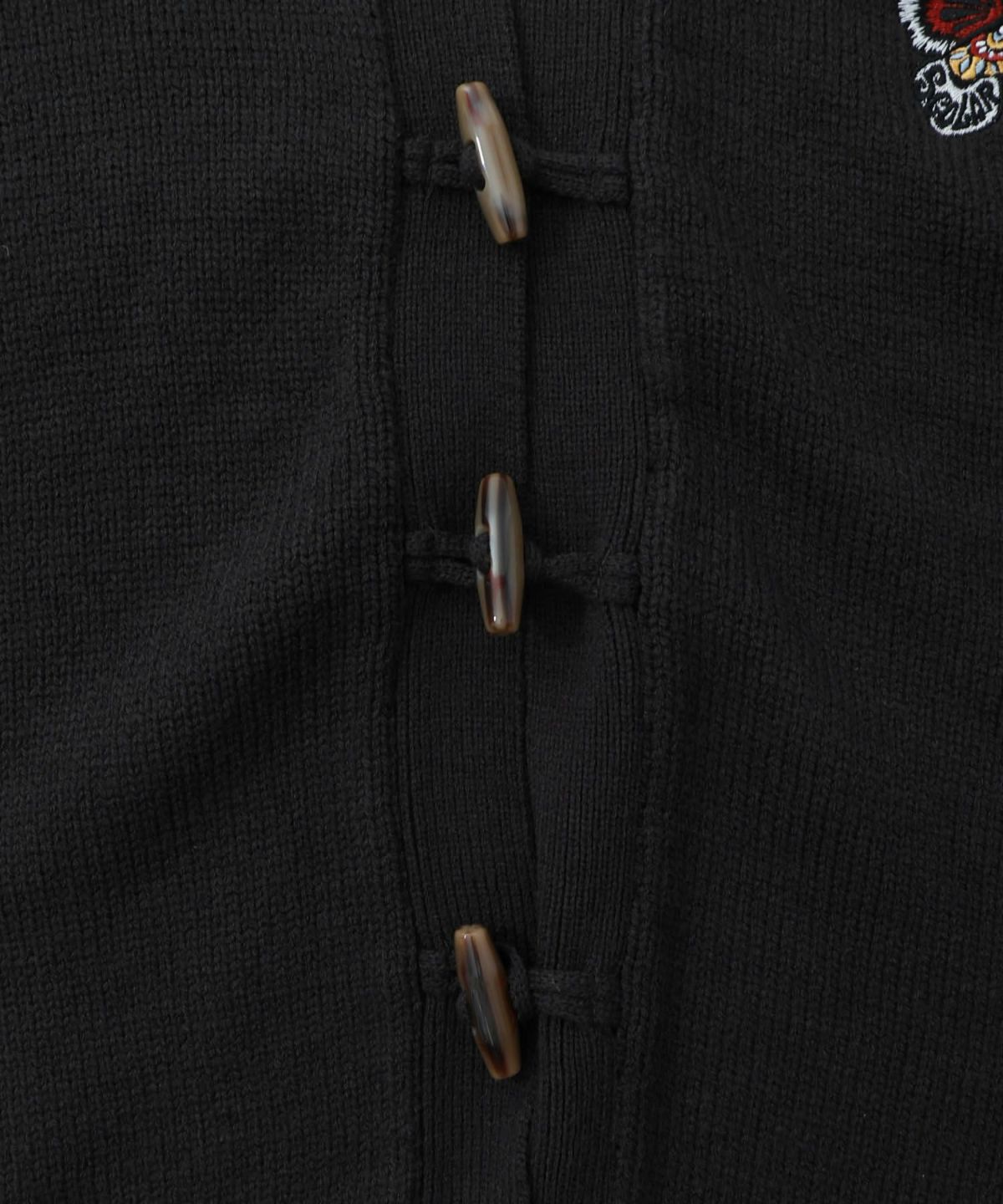 蝶刺繍ニットカーディガン-14