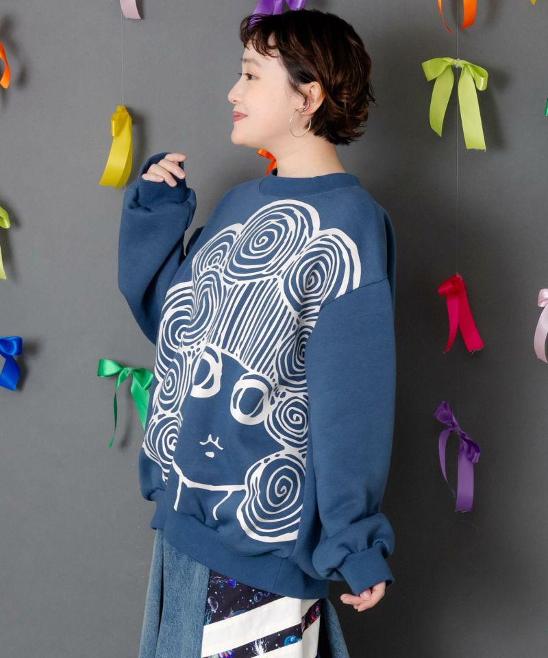 スカラーちゃん裏起毛 BIGプリントプルオーバー-3