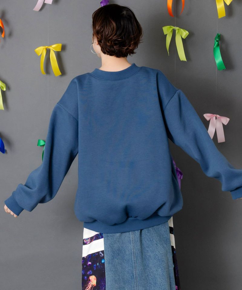 スカラーちゃん裏起毛 BIGプリントプルオーバー-4