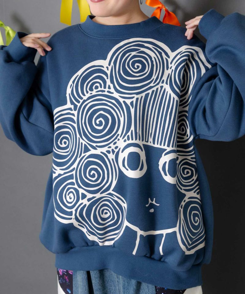 スカラーちゃん裏起毛 BIGプリントプルオーバー-5