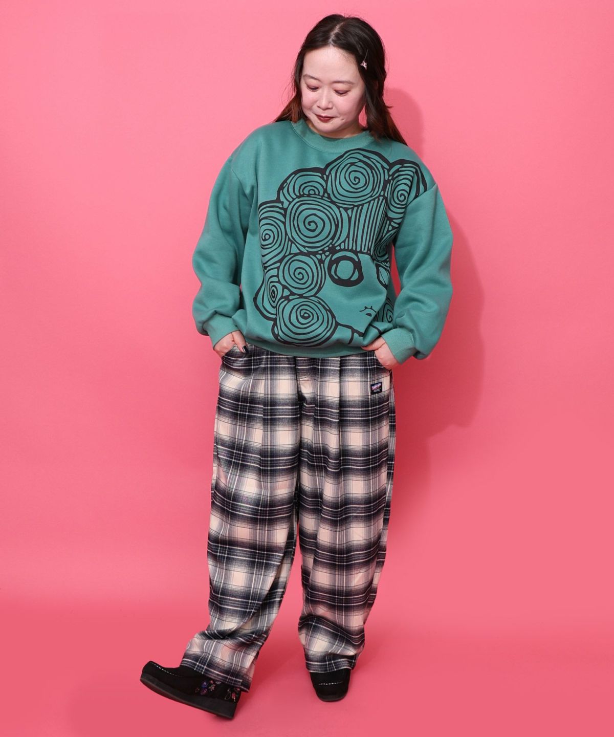 スカラーちゃん裏起毛 BIGプリントプルオーバー-7