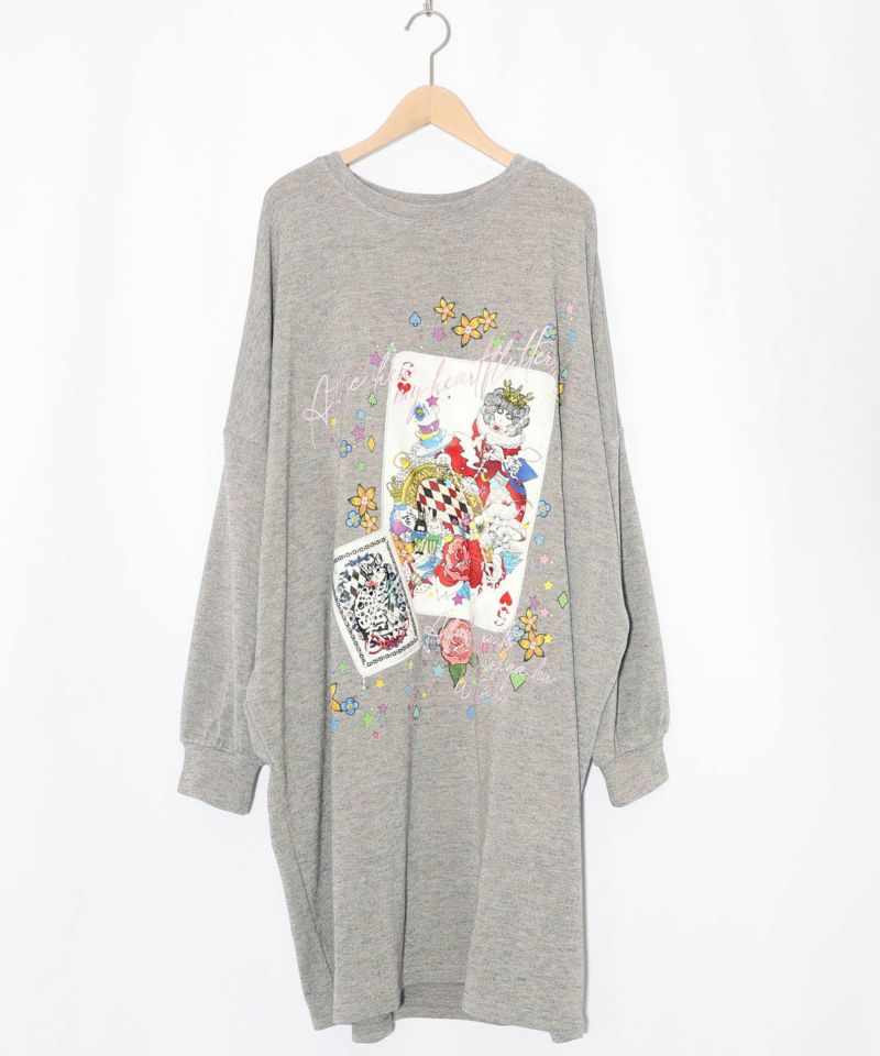 スカラートランプ アップリケ刺繍ワンピース-9