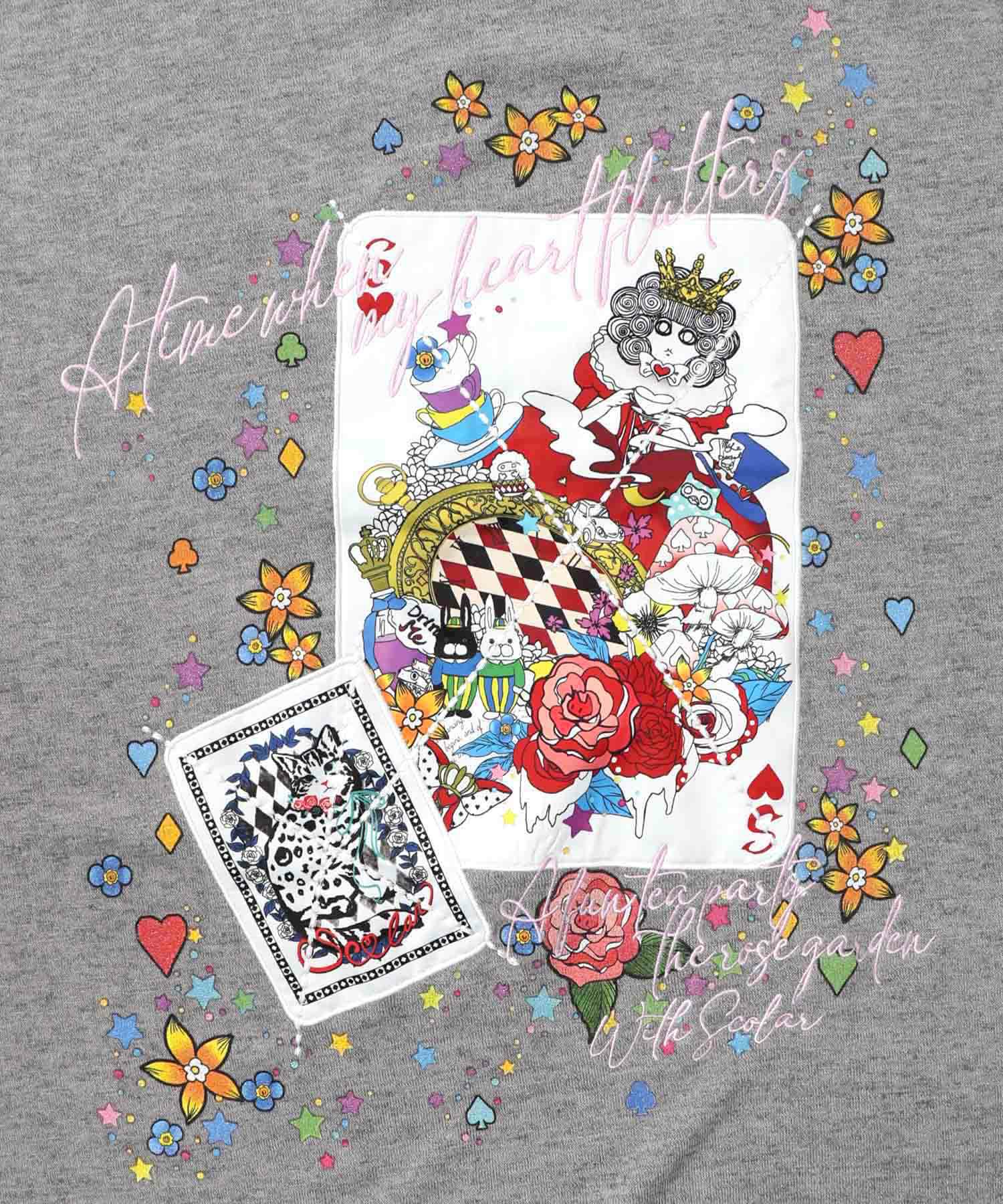 153763：スカラートランプ アップリケ刺繍ワンピースの通販-ScoLar