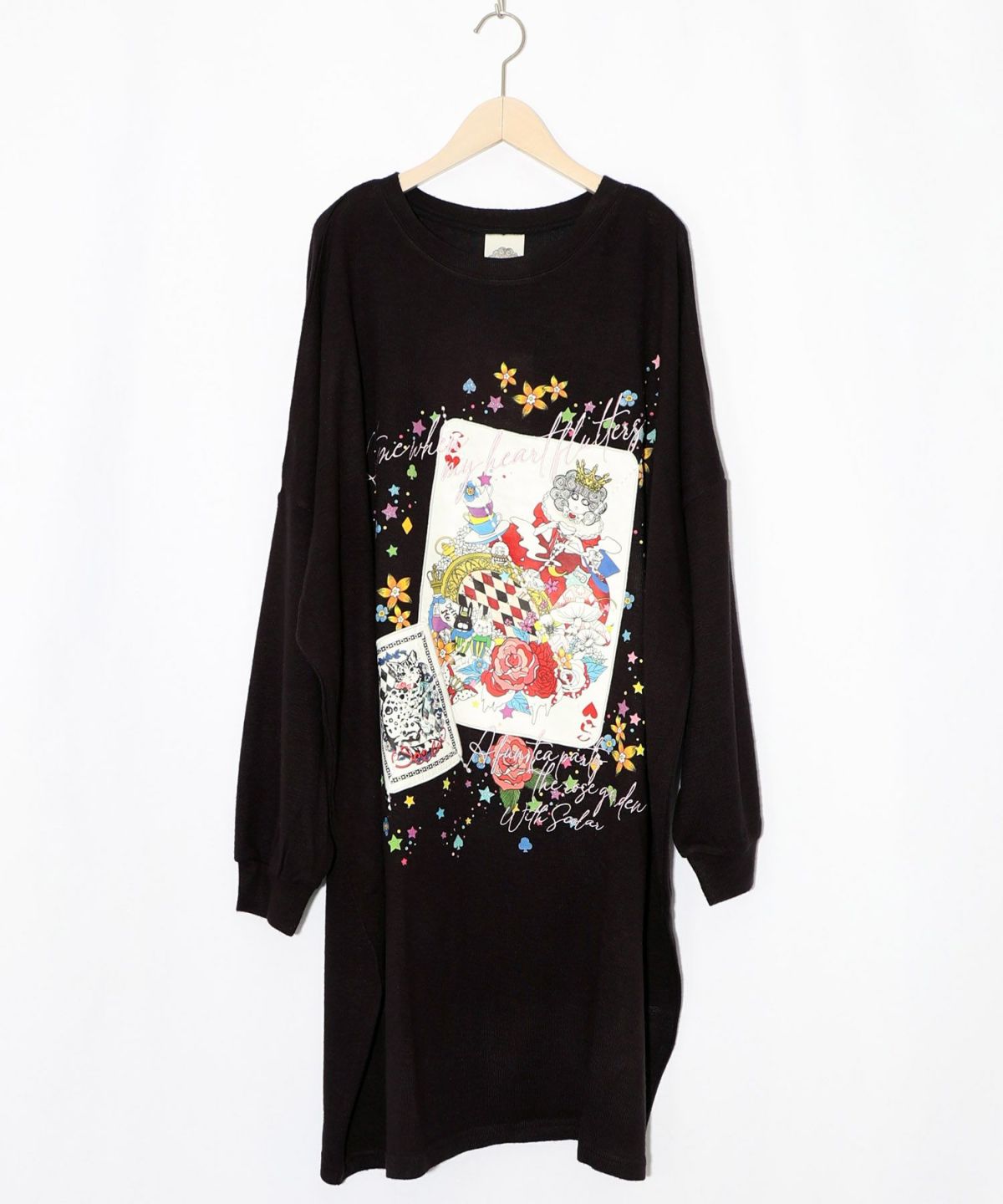 スカラートランプ アップリケ刺繍ワンピース-11