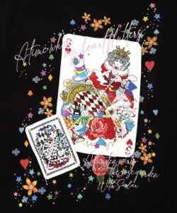 スカラートランプ アップリケ刺繍ワンピース-12