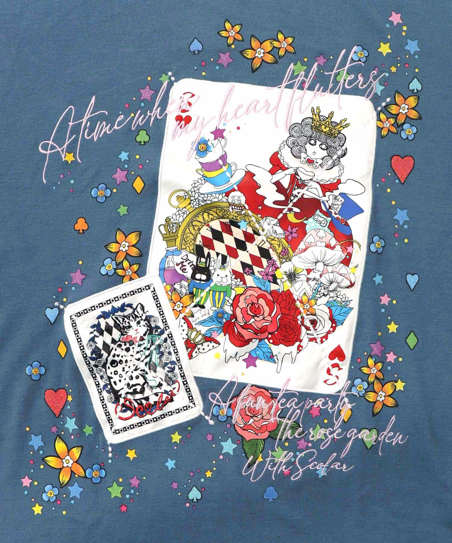 153763：スカラートランプ アップリケ刺繍ワンピースの通販-ScoLar