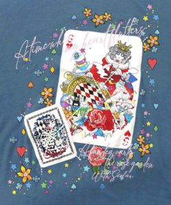 スカラートランプ アップリケ刺繍ワンピース-14