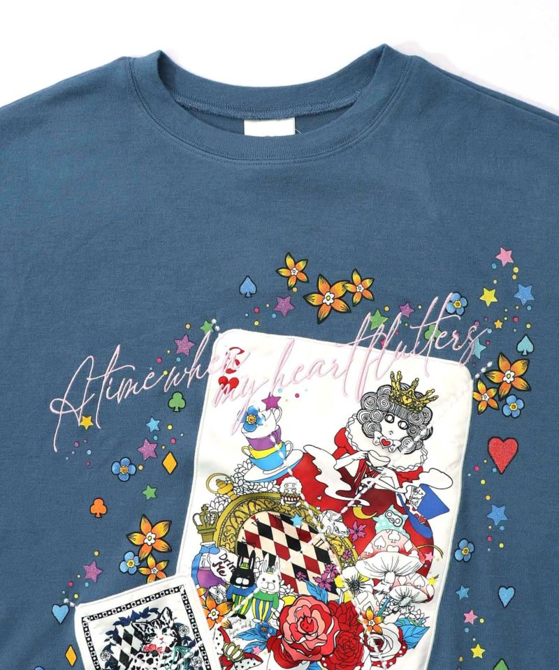 スカラートランプ アップリケ刺繍ワンピース-15