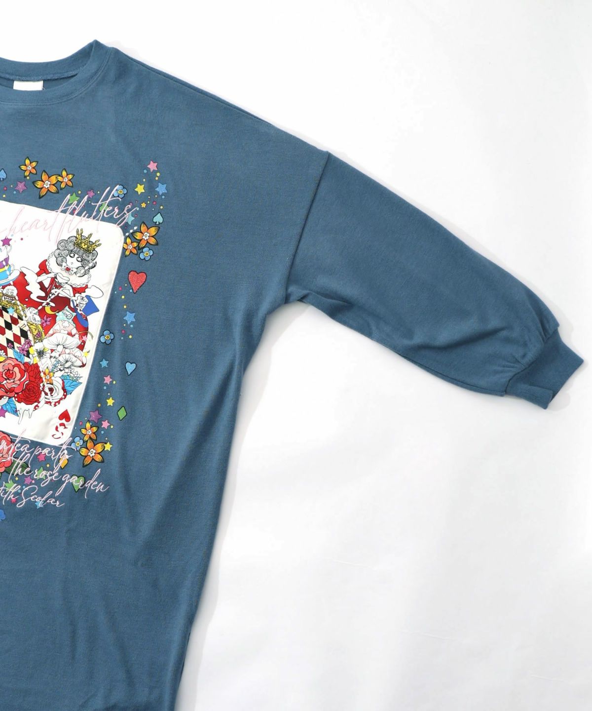 スカラートランプ アップリケ刺繍ワンピース-16