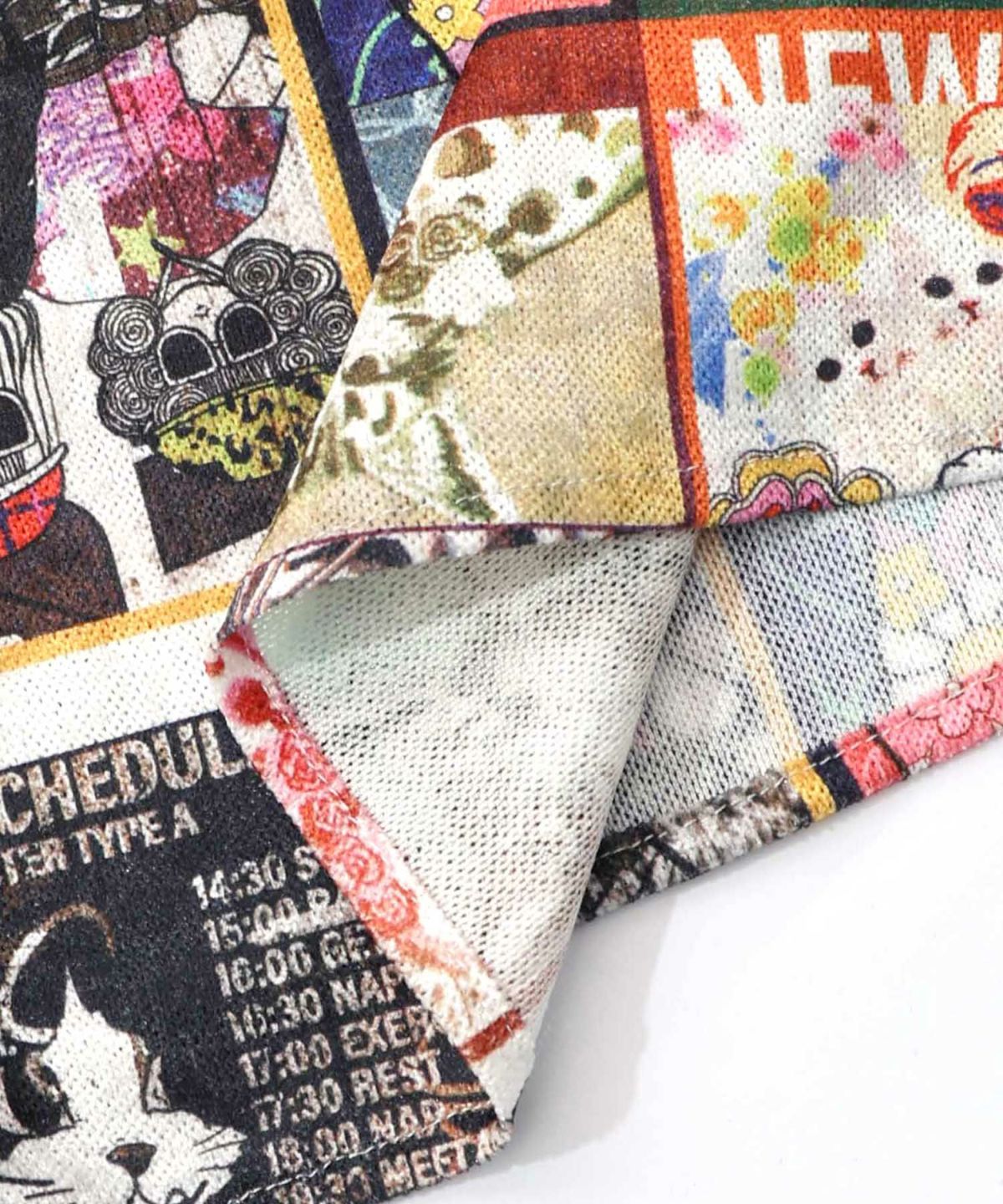 アニマル×蝶柄 前開きクラッシュベロアワンピース-21