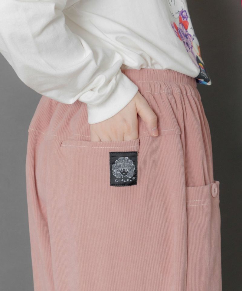 スカラーちゃん刺繍コーデュロイパンツ-7