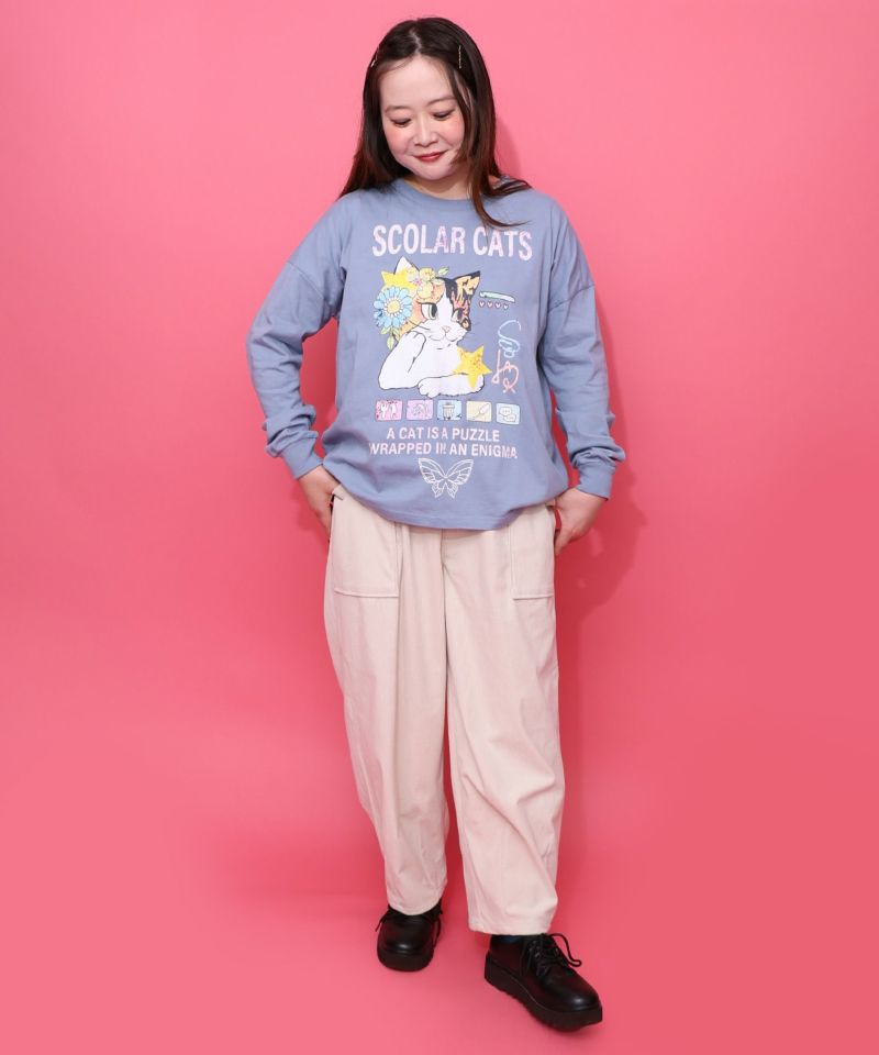 スカラーちゃん刺繍コーデュロイパンツ-12