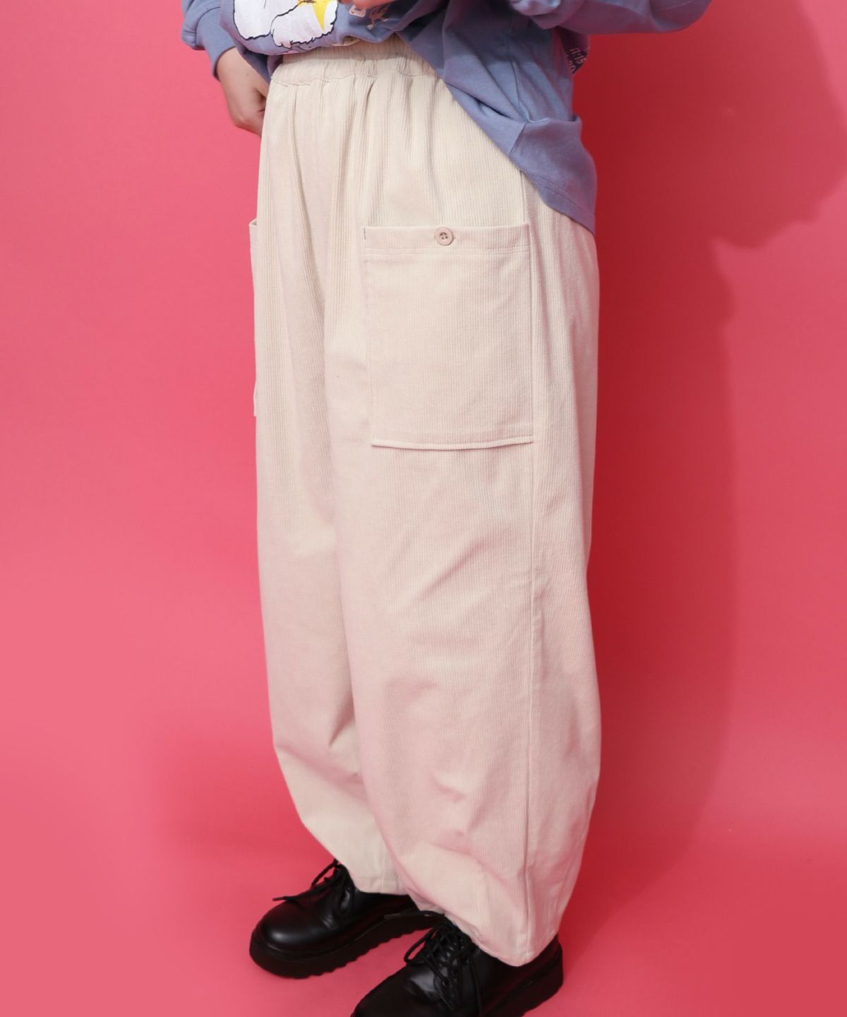 スカラーちゃん刺繍コーデュロイパンツ-13