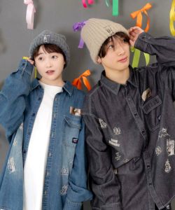 653336：ネコのたからもの刺繍ニット帽の通販-ScoLar